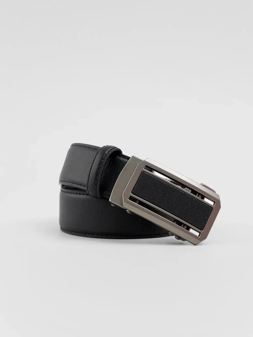 Thắt Lưng Nam Khoá Tự Động Phối Nhám - Đen - 115