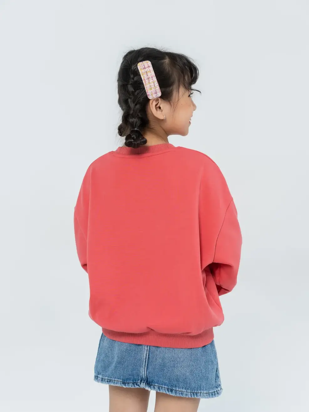 Áo nỉ trẻ em in gấu BE NICE - Hồng cam - 2
