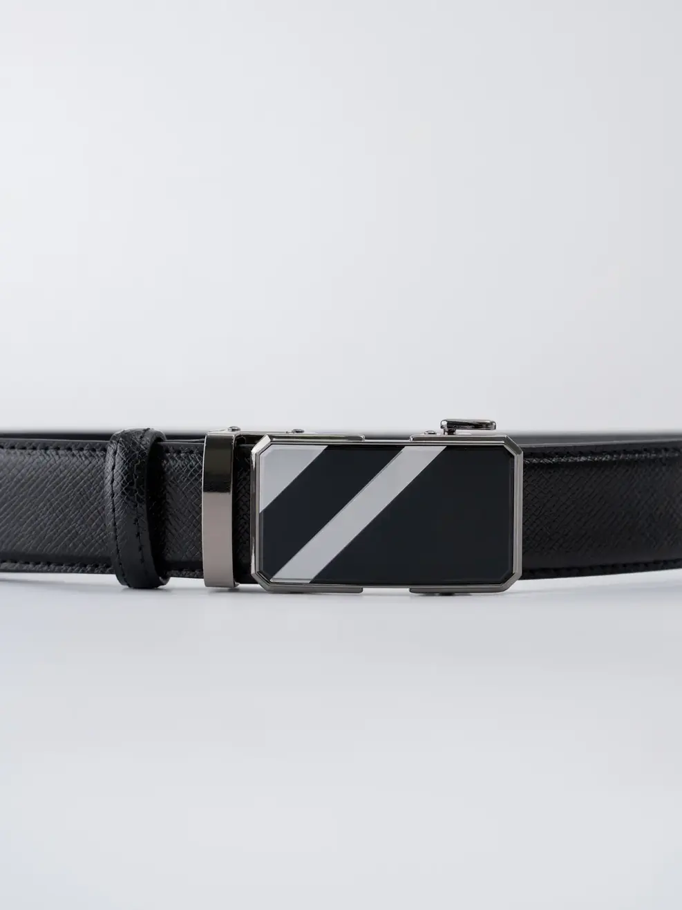 Thắt Lưng Nam Khóa Tự Động Mặt Kim Loại TL 02 - ĐEN 002 - 115