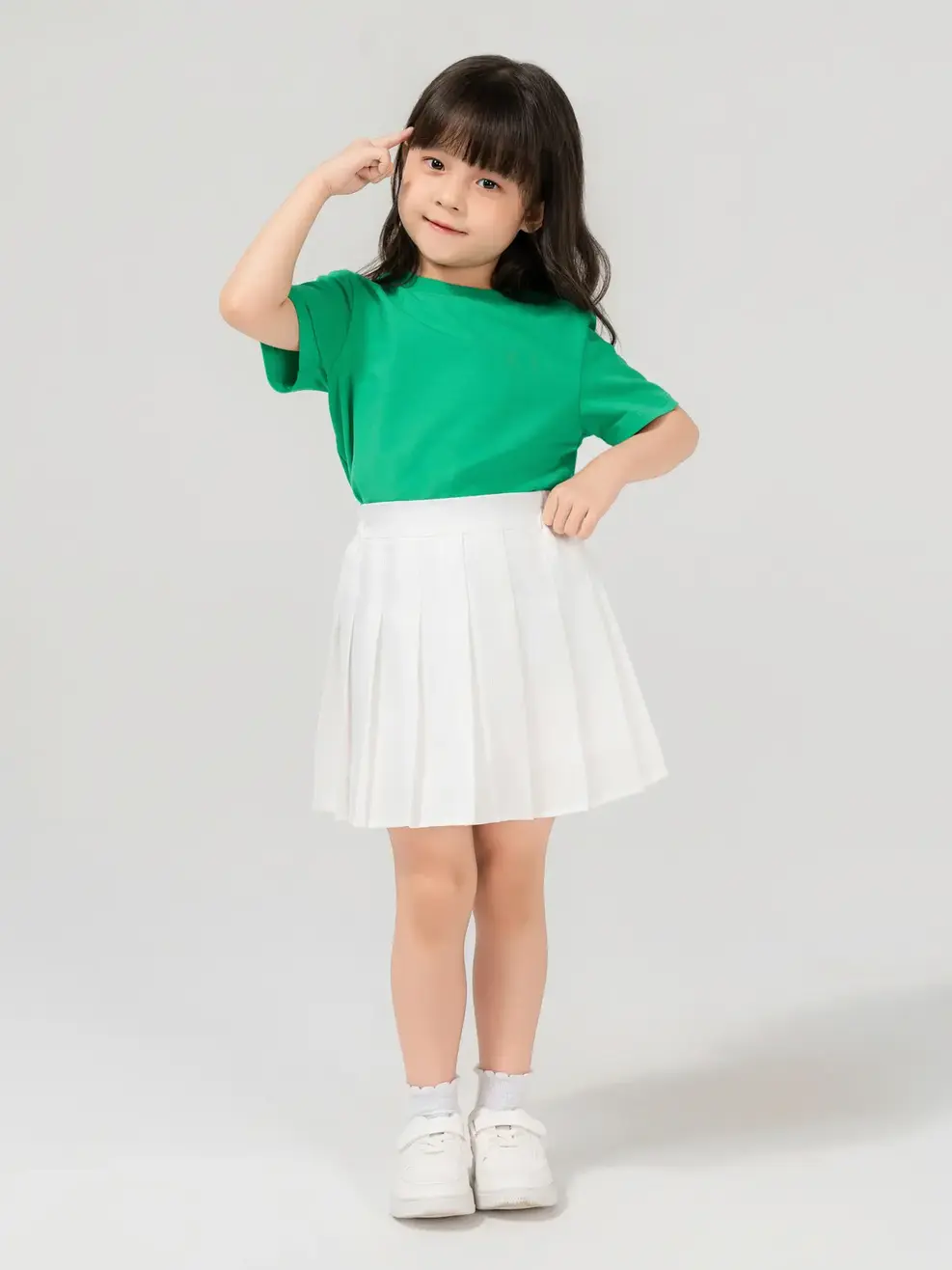 T-shirt Kid Cơ Bản - Xanh lá cây - 4-5