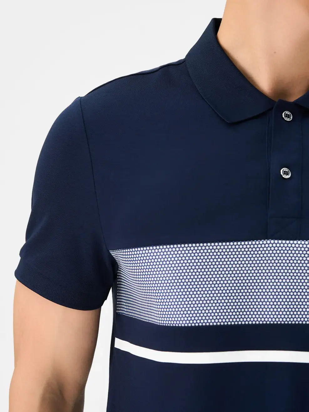 Áo Polo Nam Mắt Chim In Trước Ngực 3d - Navy - M