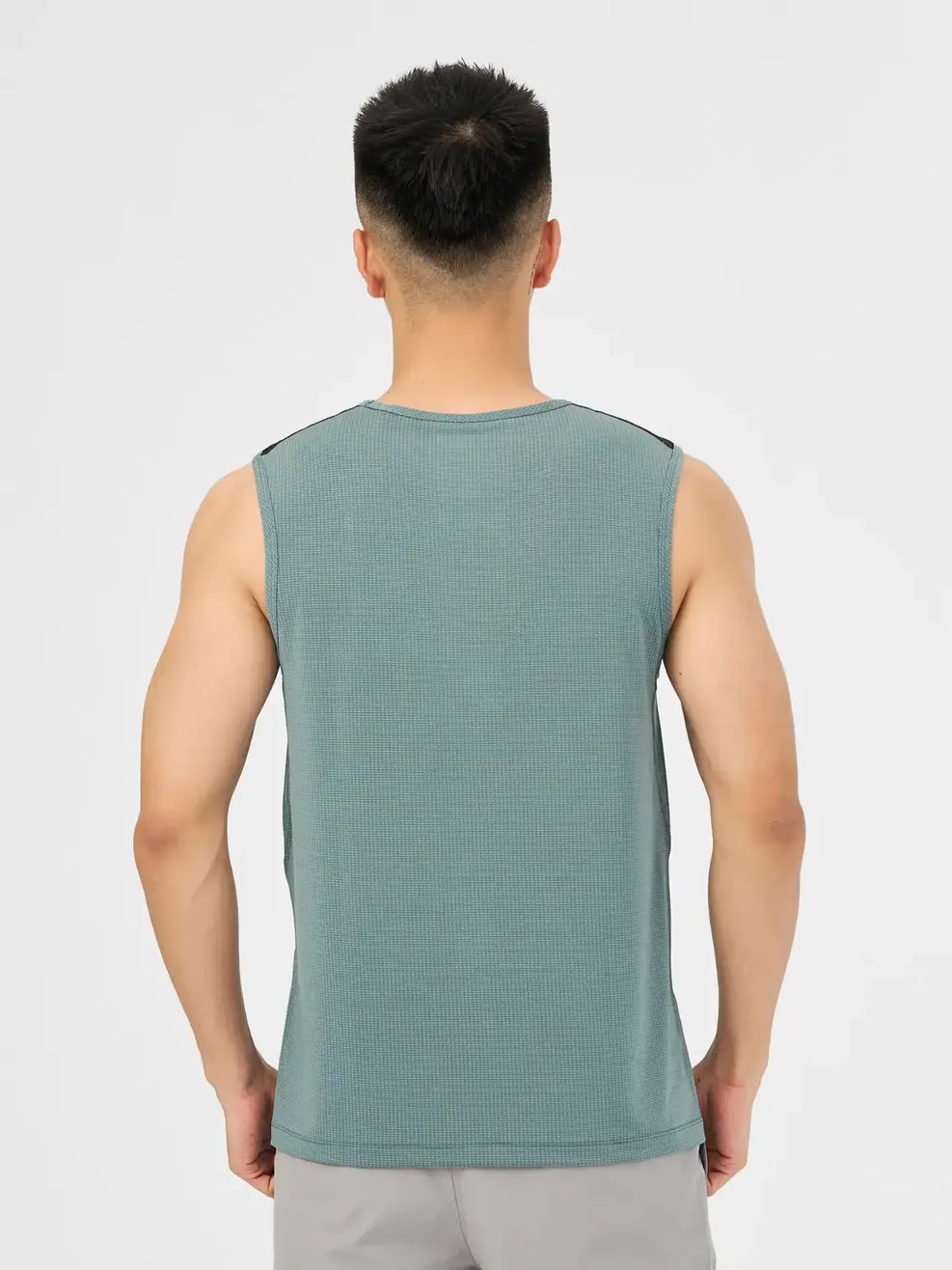 T-shirt Thể Thao Nam Tanktop - Xanh ghi - M