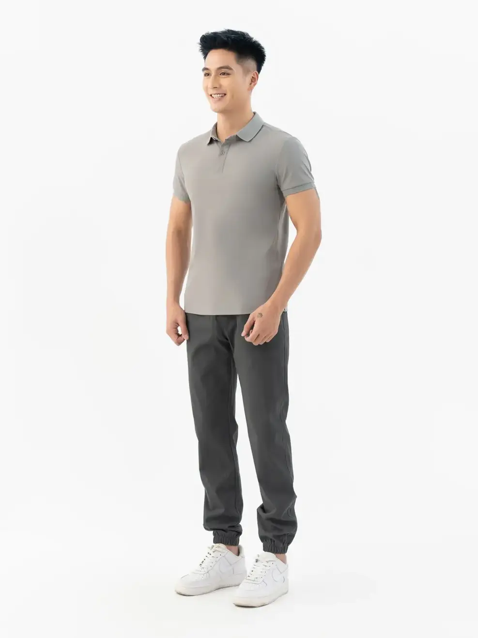 Polo Nam Yody Sport Airycool In Nẹp - Ghi - M