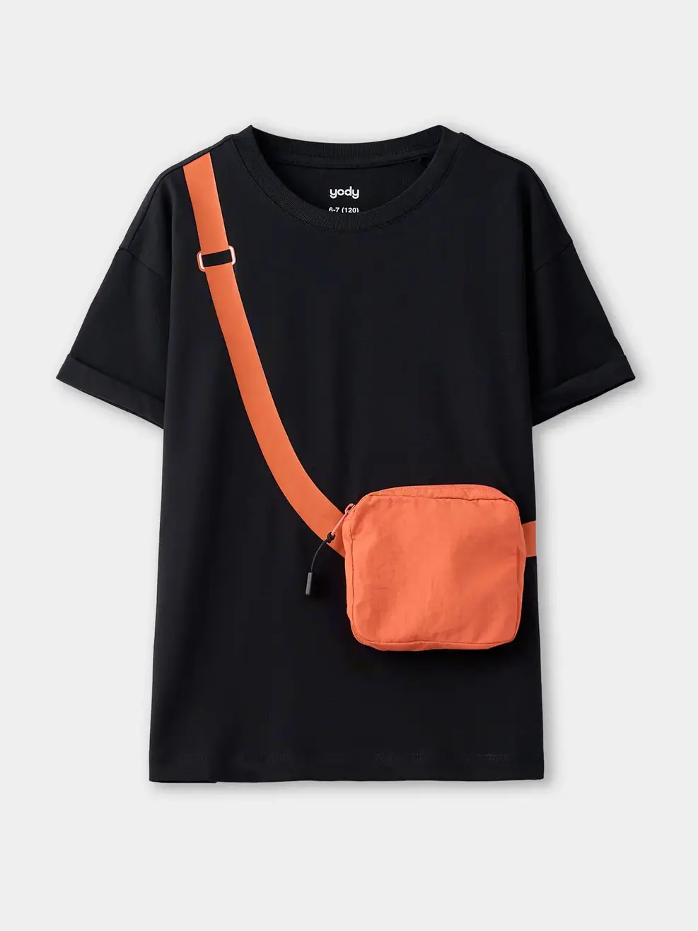 Áo Phông Tú Ốp Có Khoá - Đen 001 - 2-3