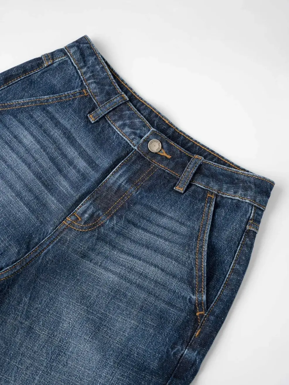 Quần Jeans Gai Xanh Ống Suông Vặn - Màu chàm 001 - 26