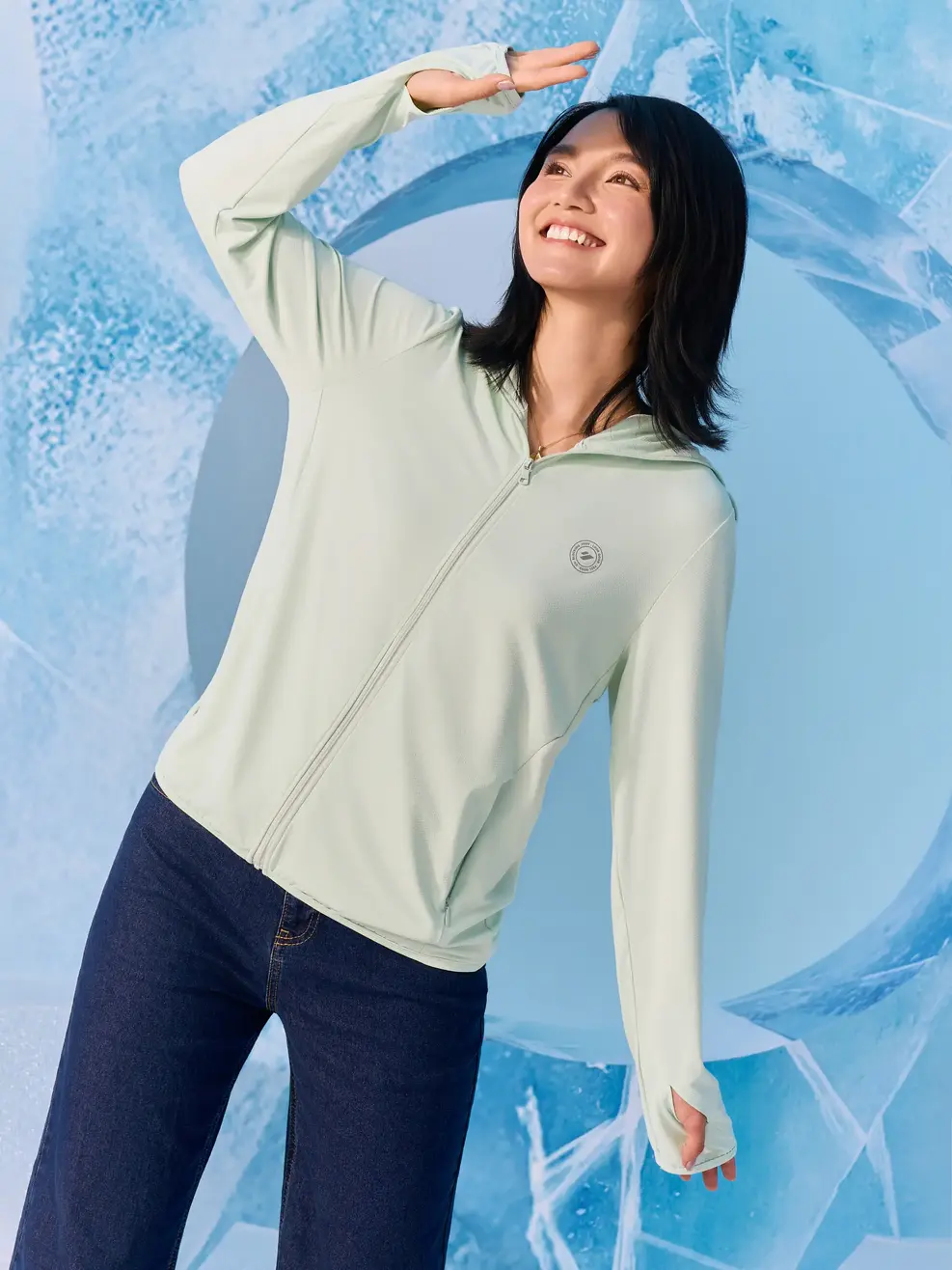 Áo Khoác Chống Nắng Dáng Suông Basic - xanh lá 059 - S