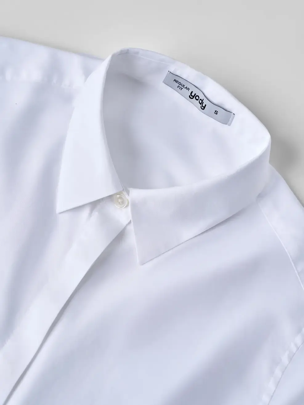 Áo Sơ-mi Regular Fit Cotton Wrinkle Less Essential - Trắng 001 - S