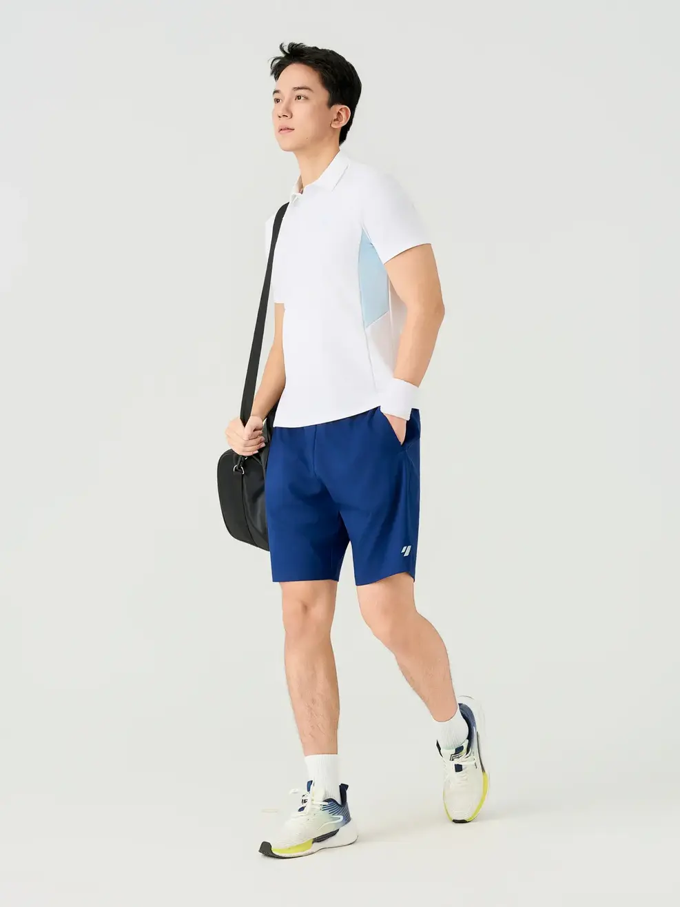 Áo Polo Sport Nam Slim Phối Thân - White 004 - M