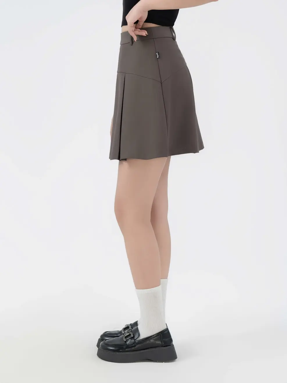 Chân Váy Nữ Ly Súp Trẻ Trung - Nâu đậm - S