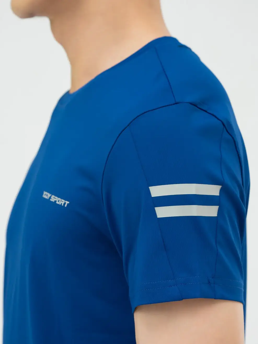 Bộ Đồ Nam Phối Vạch Kẻ - NAVY GHI - M