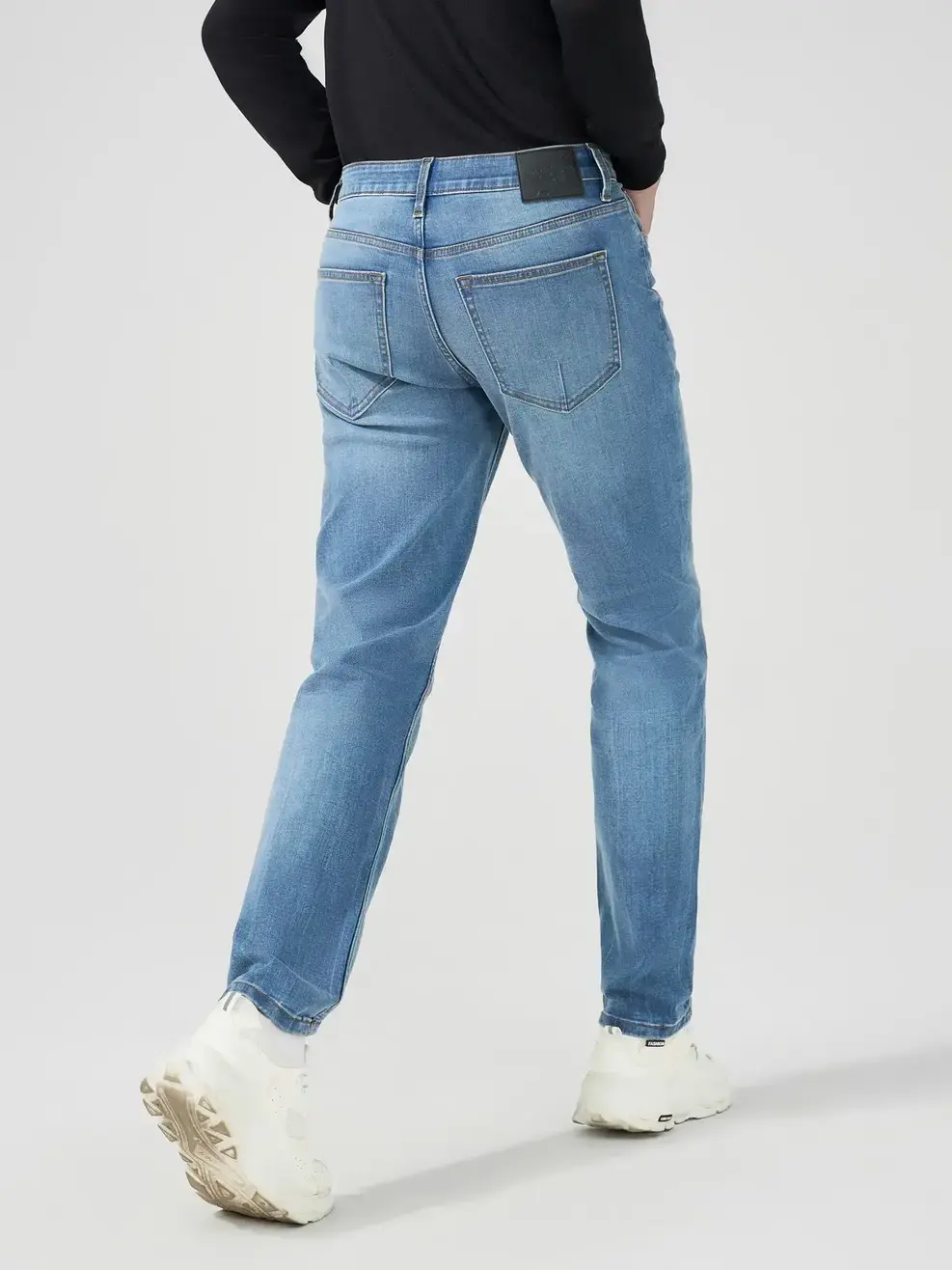 Quần Jeans Nam Slim Fit Poly Indigo ( QJM7057 ) - Màu chàm 002 - 28