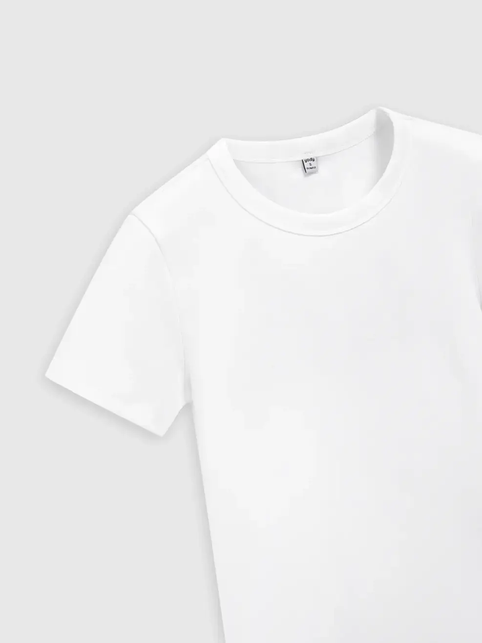 Áo Phông Nữ Slim Fit Cổ Tròn - Trắng 001 - S