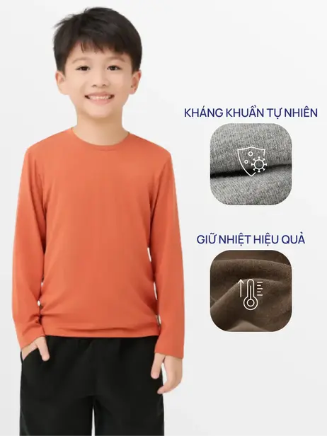 Áo Phông Dài Tay Giữ Nhiệt Bamboo