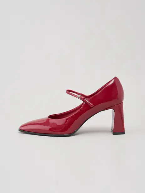 Giày Cao Gót Nữ Mũi Vuông Đế Bản To Cơ Bản