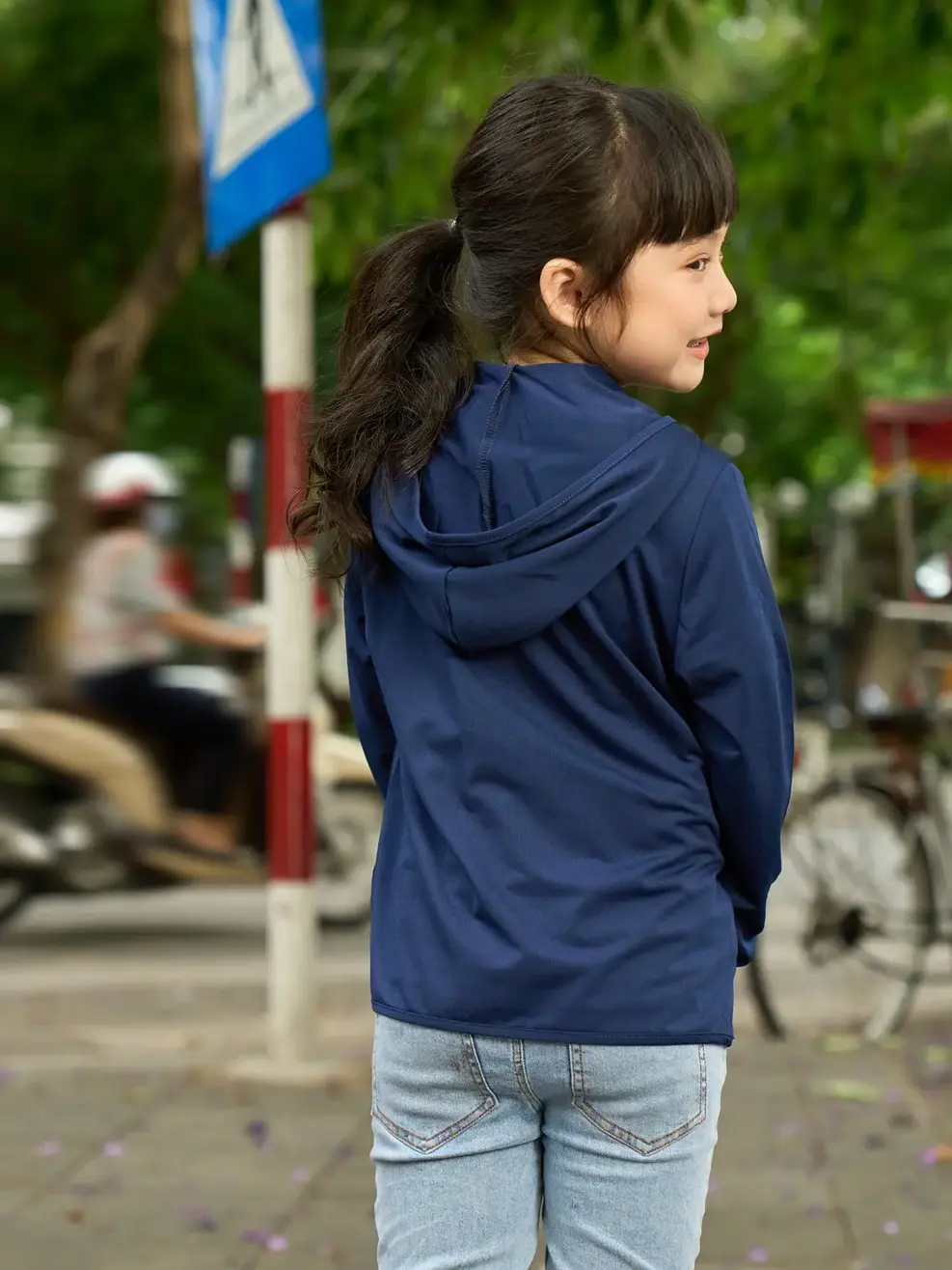 Aó chống nắng kid điều hoà - Tím than - 4