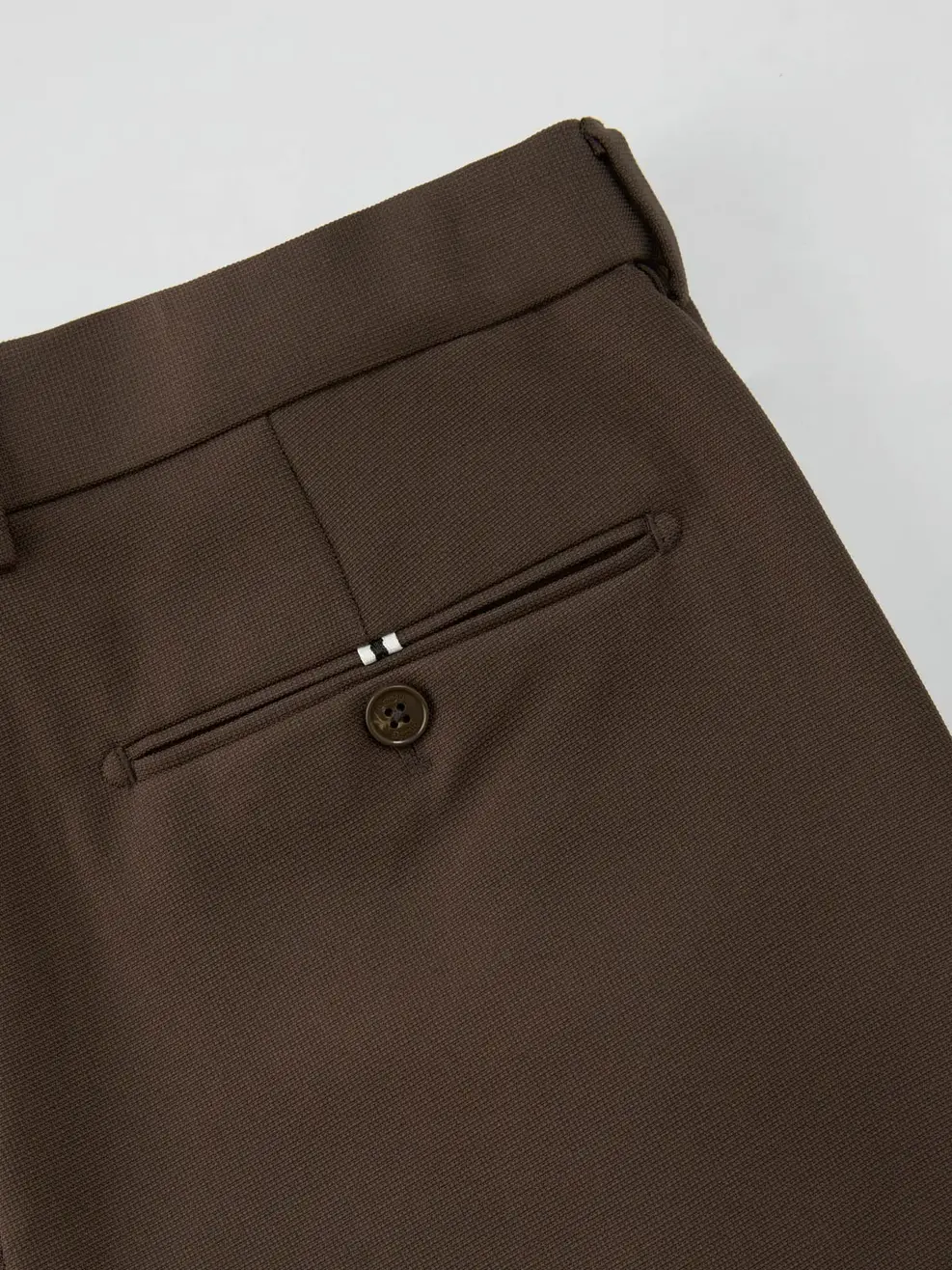 Quần Âu Nam Classic Cạp Di Động - Nâu đậm - 29