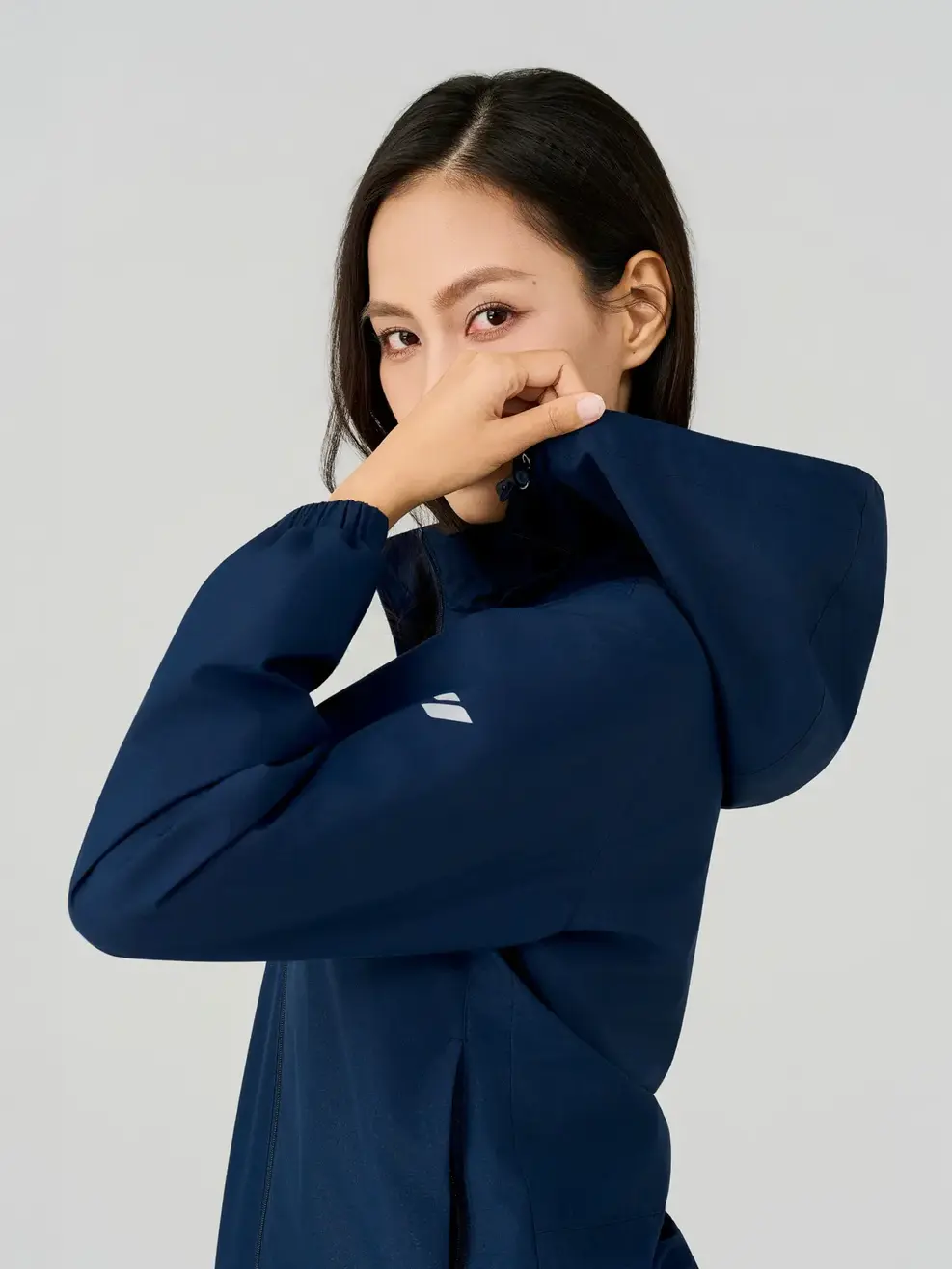 Áo Khoác Gió nữ cơ bản - Navy 001 - S