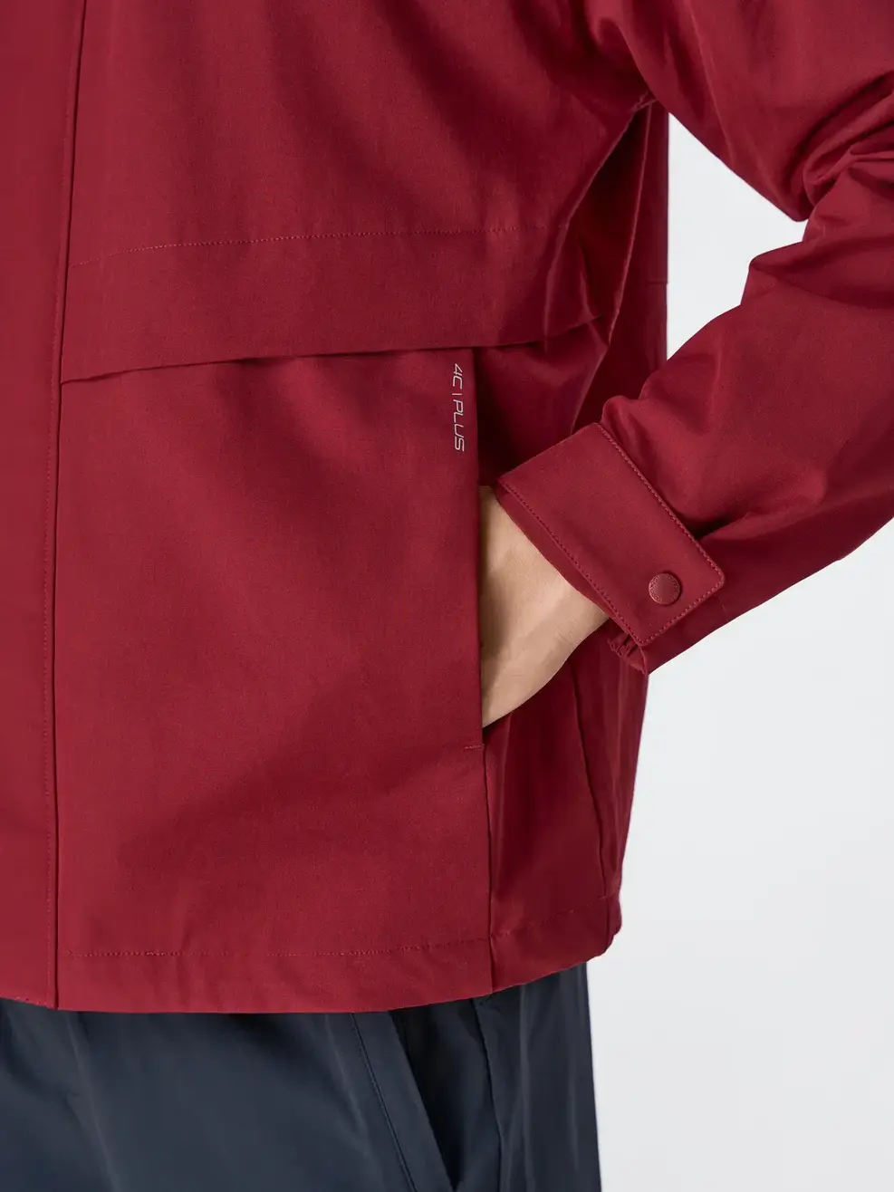 Áo Khoác Gió Nam 4c Plus Dáng Suông - ĐỎ 045 - M