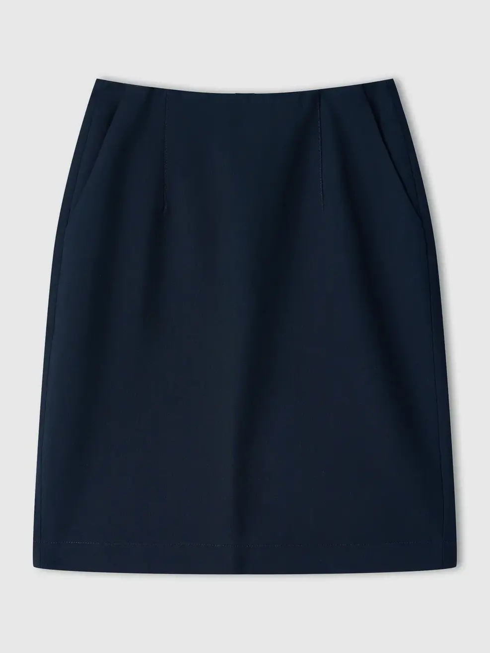 Chân Váy Straight Over The Knee Essential - Đen 001 - S