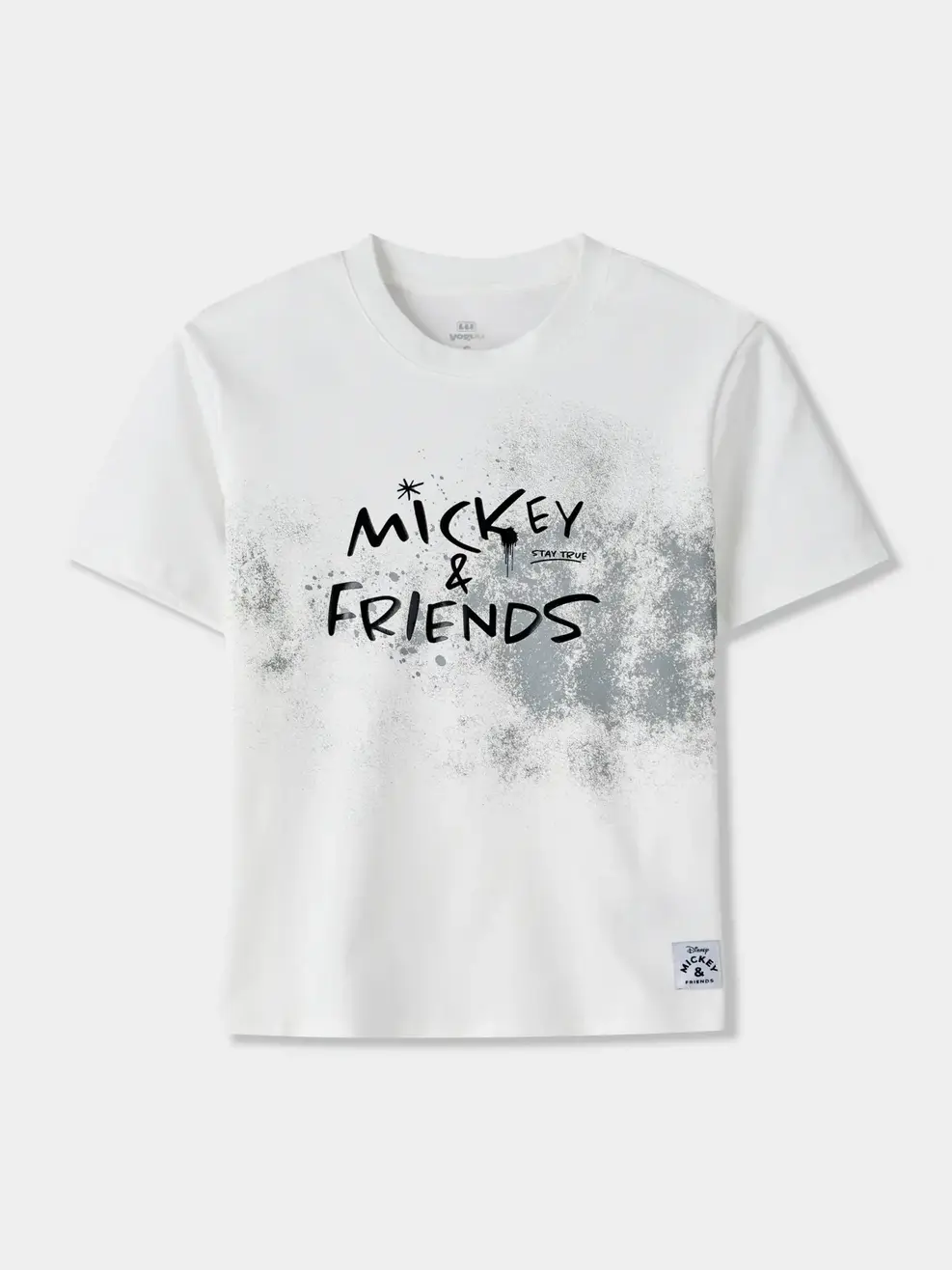 Áo Phông Baby Tee Yoguu Mickey And Friends - Trắng 001 - S