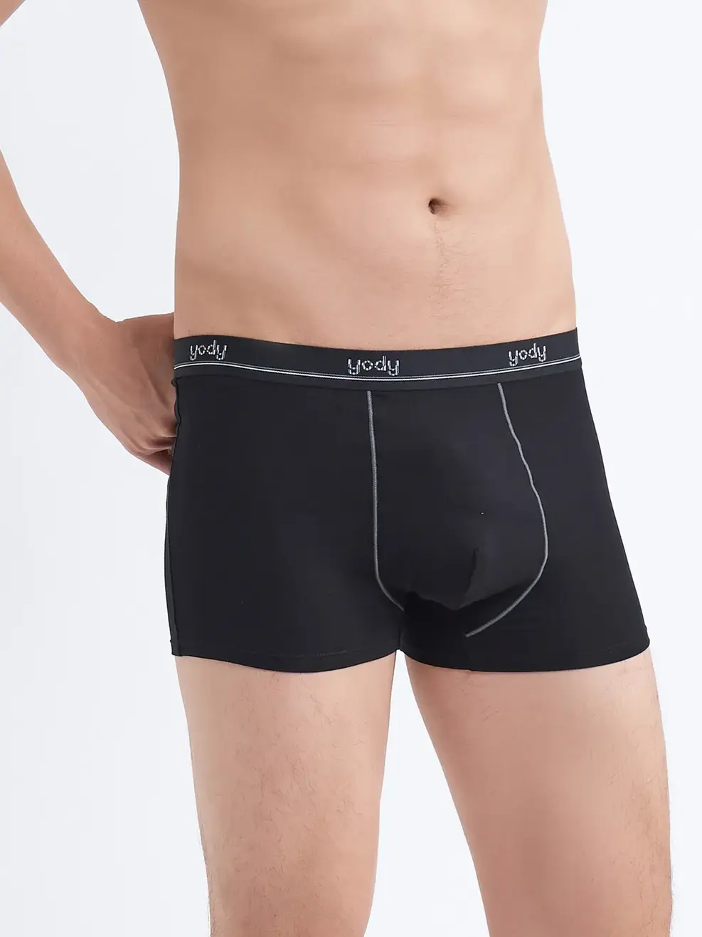 Sịp nam bo kẻ boxer - Đen - 2XL