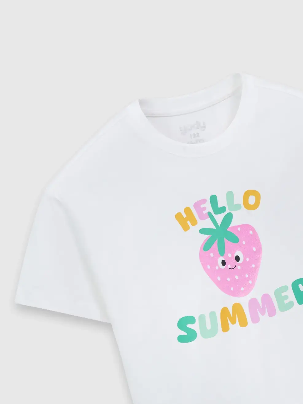 Áo Phông Bé Gái Hello Summer - Trắng 001 - 110