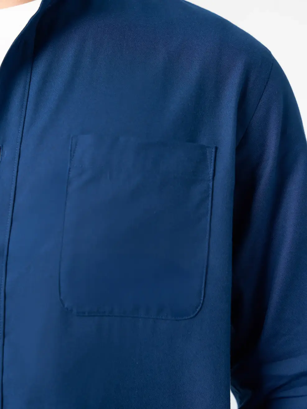 Áo Sơ Mi Nam Dài Tay Đũi Cổ Tàu - Tím Than 006 - M