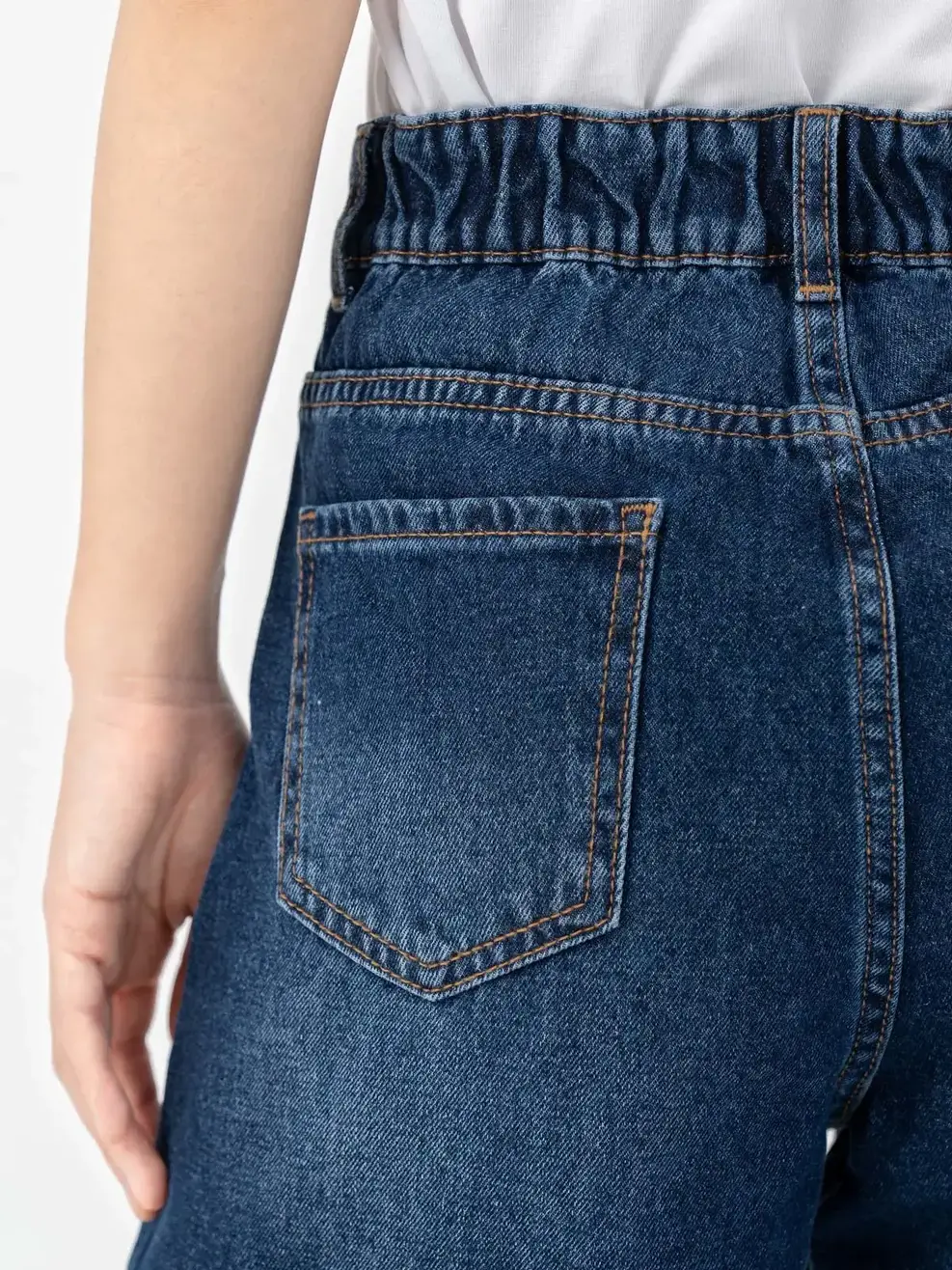 Quần Short Jeans Bermuda Lưng Cao (SJN3052) - Màu chàm 001 - 29