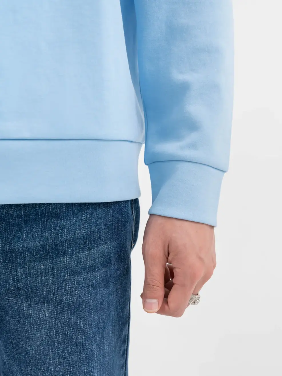 Áo Thể Thao Thu Đông Nam Nỉ Cơ Bản In Yody Sport - Xanh lơ - M