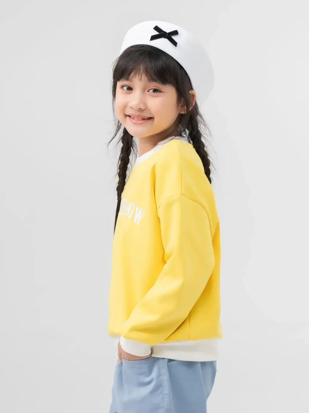 Áo Dài Tay Kid Tomorrow - Vàng - 4