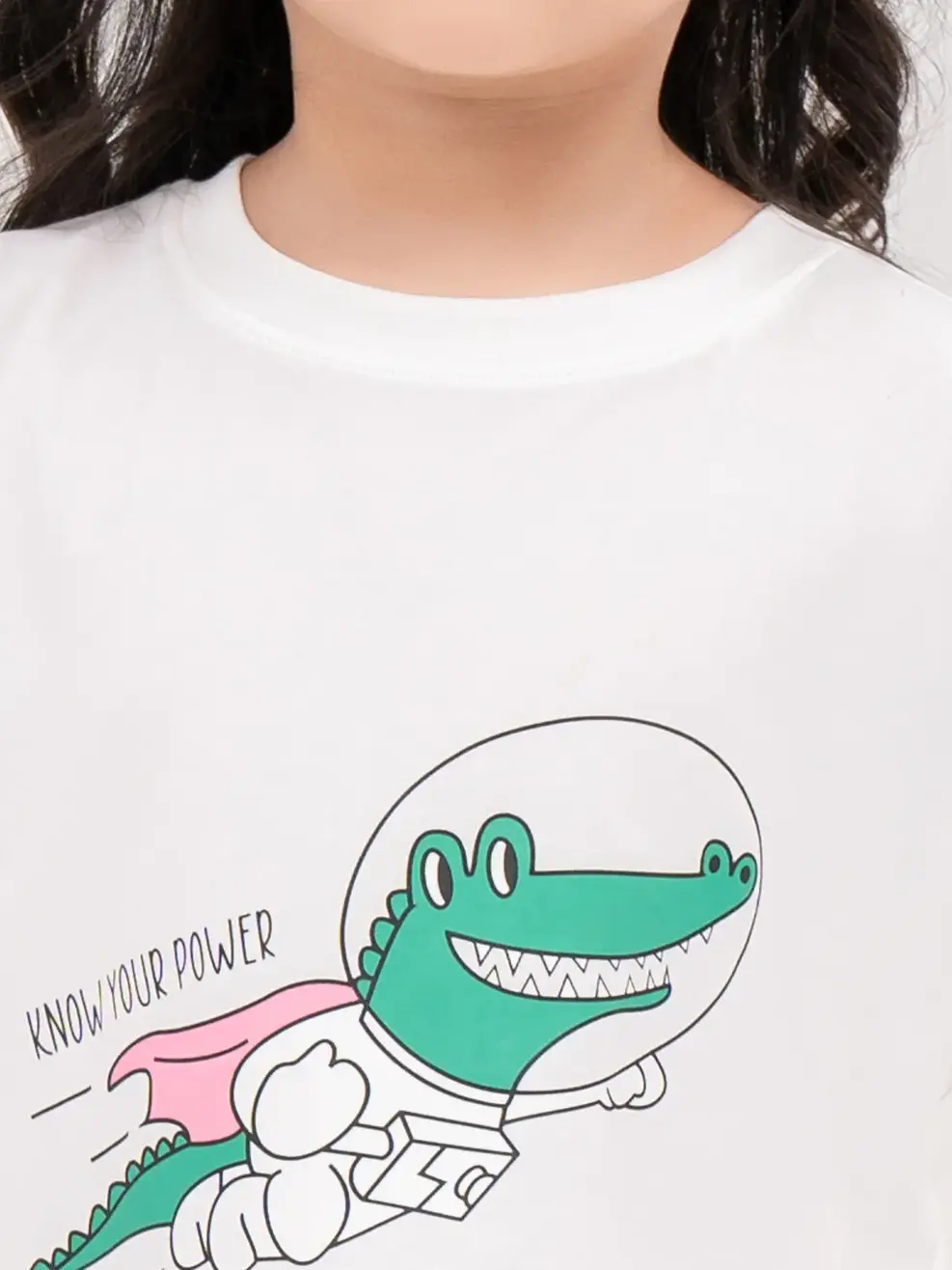 T-shirt Kid In Cá Sấu Thủy Thủ - Trắng - 2