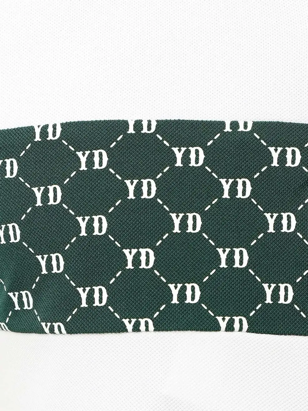 Polo Nam Cafe Hoạ Tiết Monogram - Xanh rêu - M