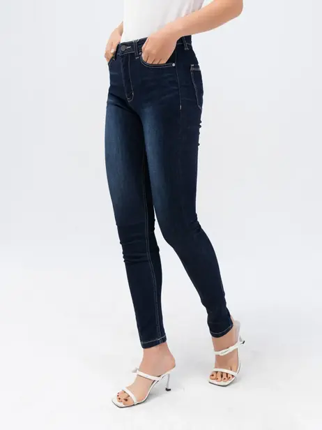 Quần Jeans Nữ Lưng Thấp Dáng Skinny