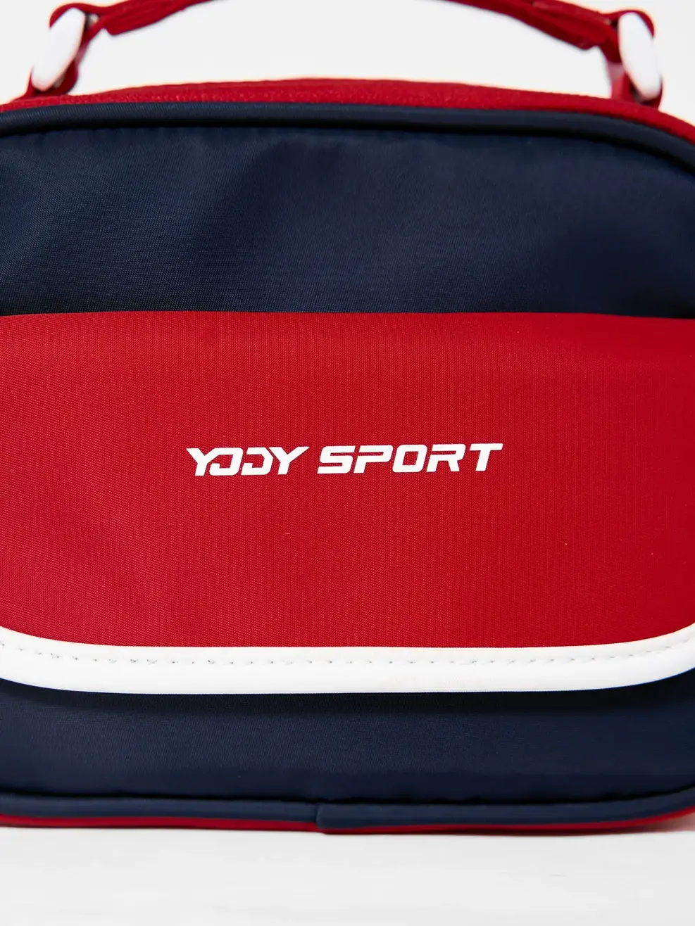 Túi Unisex Đeo Chéo Phối Nắp Túi - Đỏ