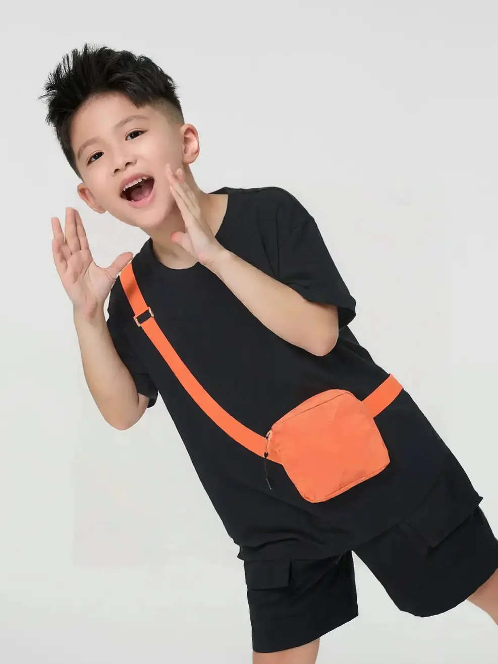 Áo Phông Tú Ốp Có Khoá - Đen 001 - 2-3