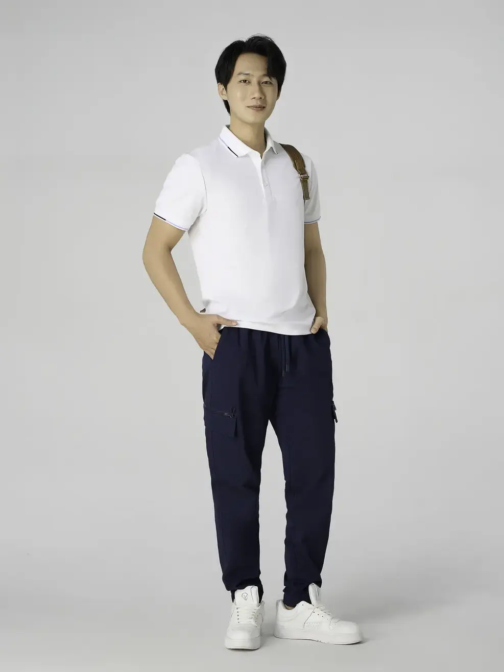 Áo Polo Nam Bo Phối Màu - Trắng 001 - S