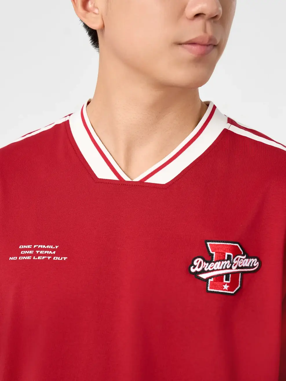 Áo Phông Cổ Tim Dream Team - Đỏ 026 - M
