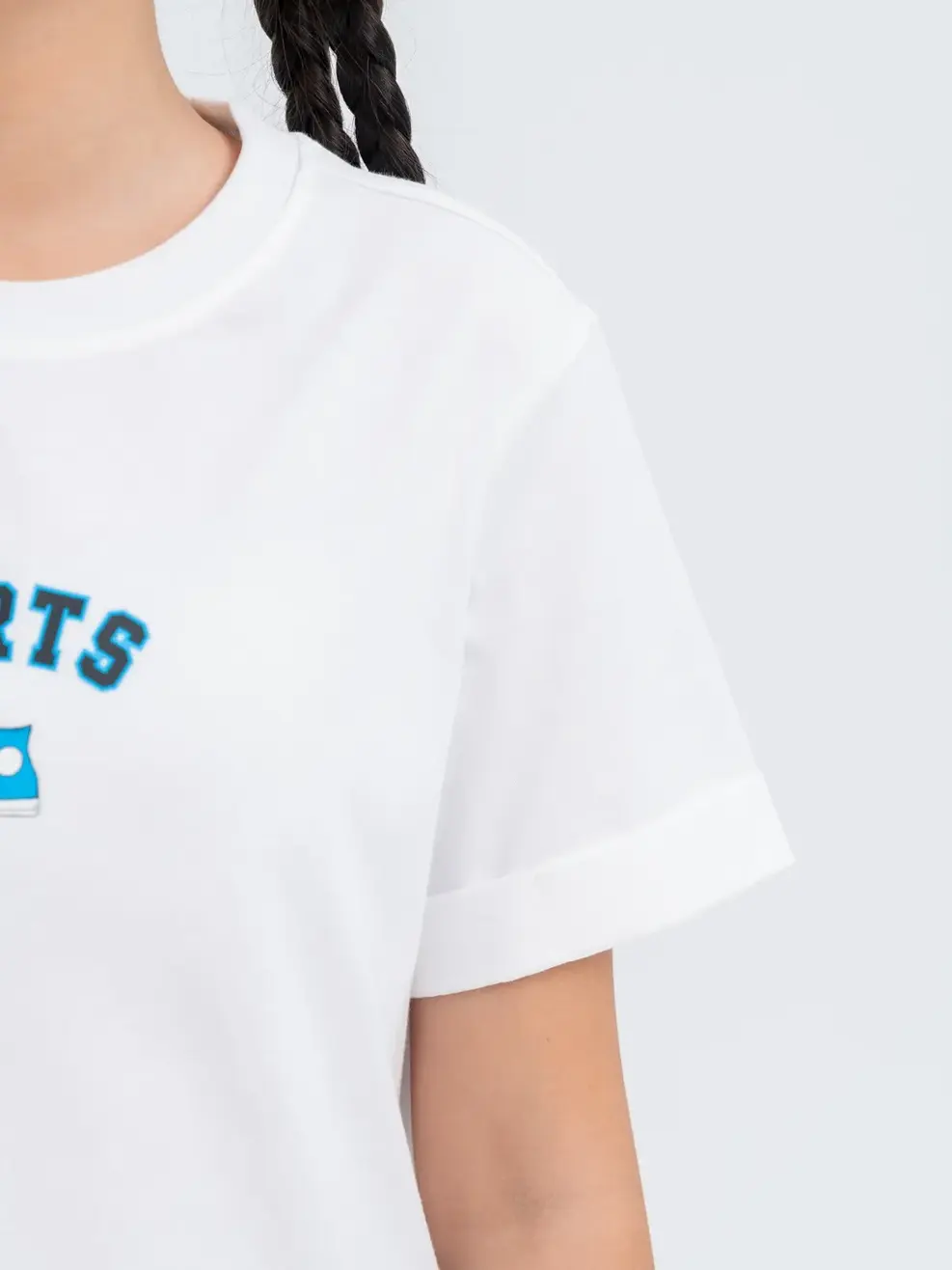 T-shirt Kid Lớn In Giày Sport - Trắng - 10