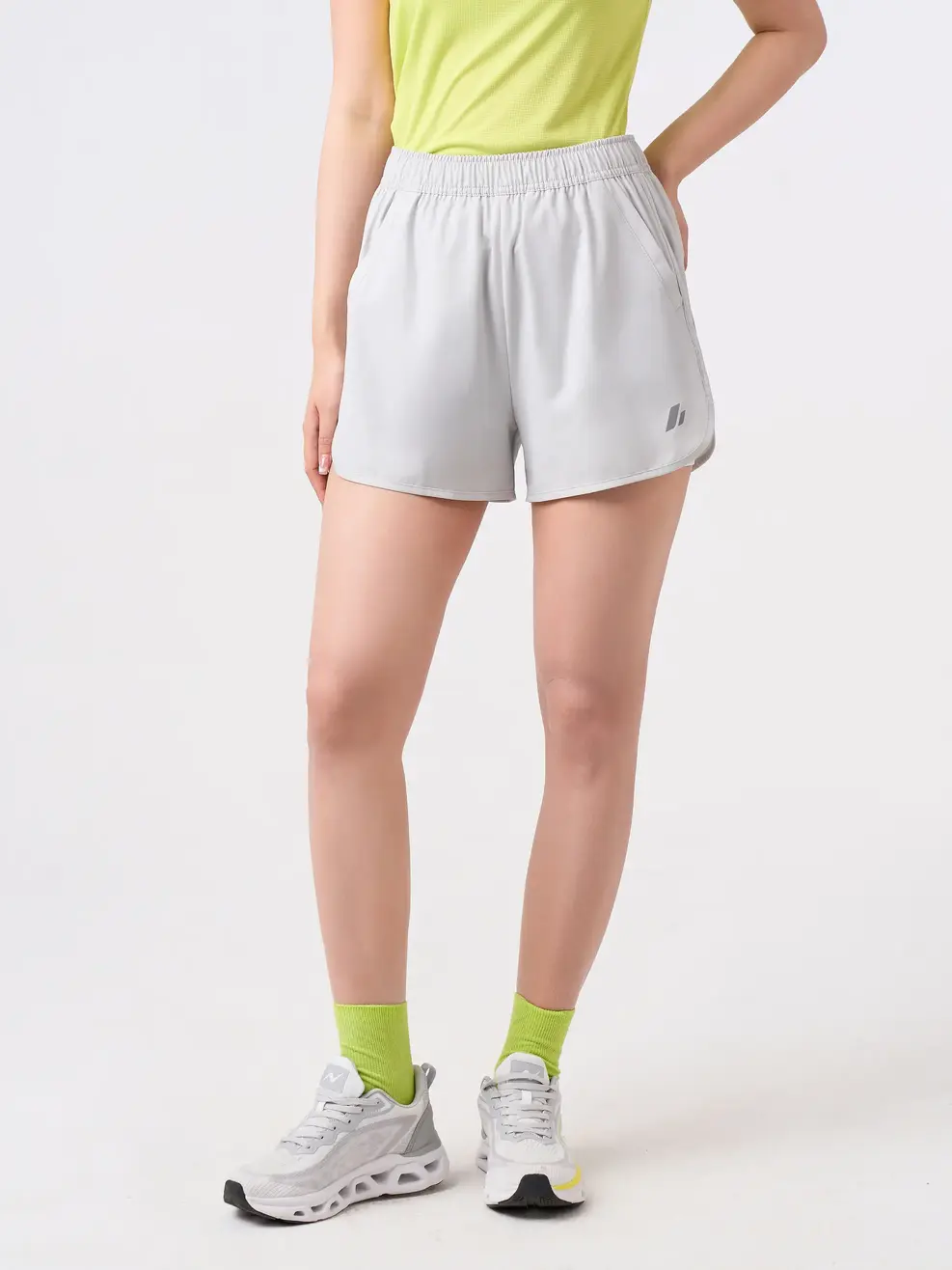 Quần Shorts Thể Thao Siêu Nhẹ 2 Lớp - Xám 033 - S