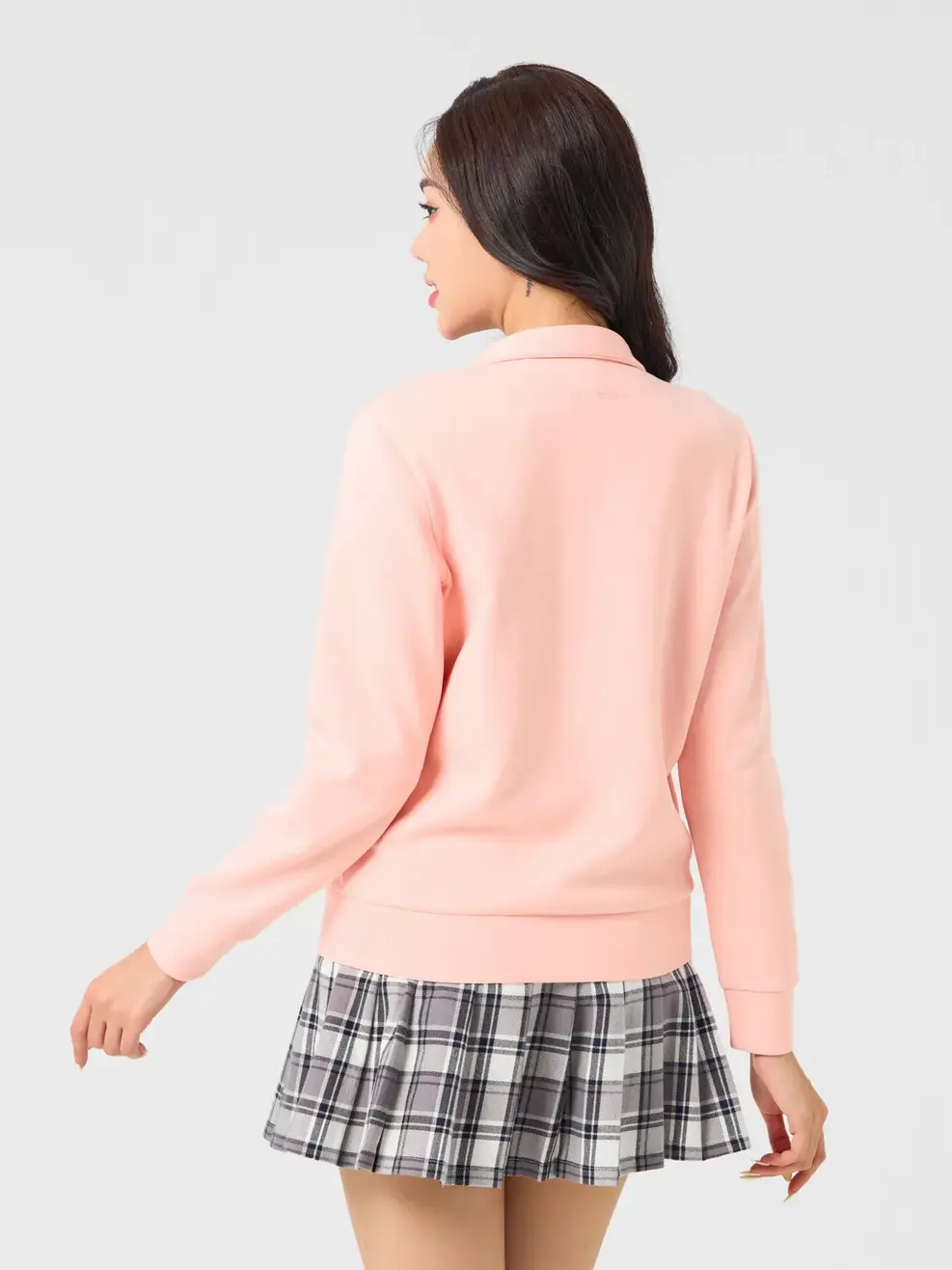 Áo Khoác Nỉ Thể Thao Nữ Double Face Smart - Hồng - S