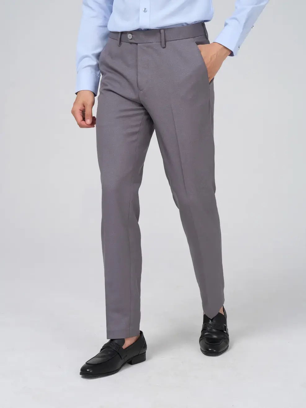 Quần âu nam slim 29 - Ghi sáng - 2XL