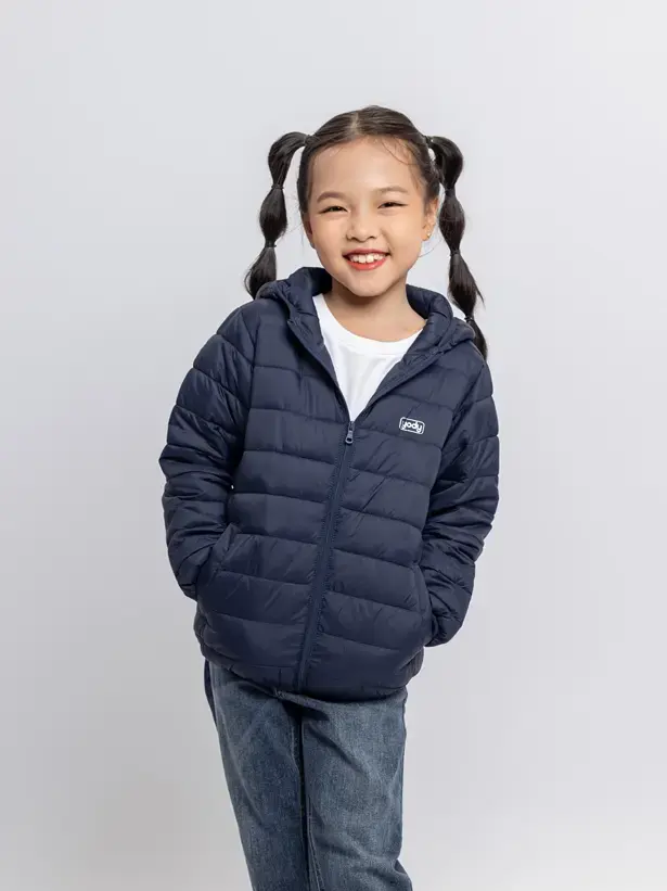 Áo phao kid siêu nhẹ - Tím than - 2