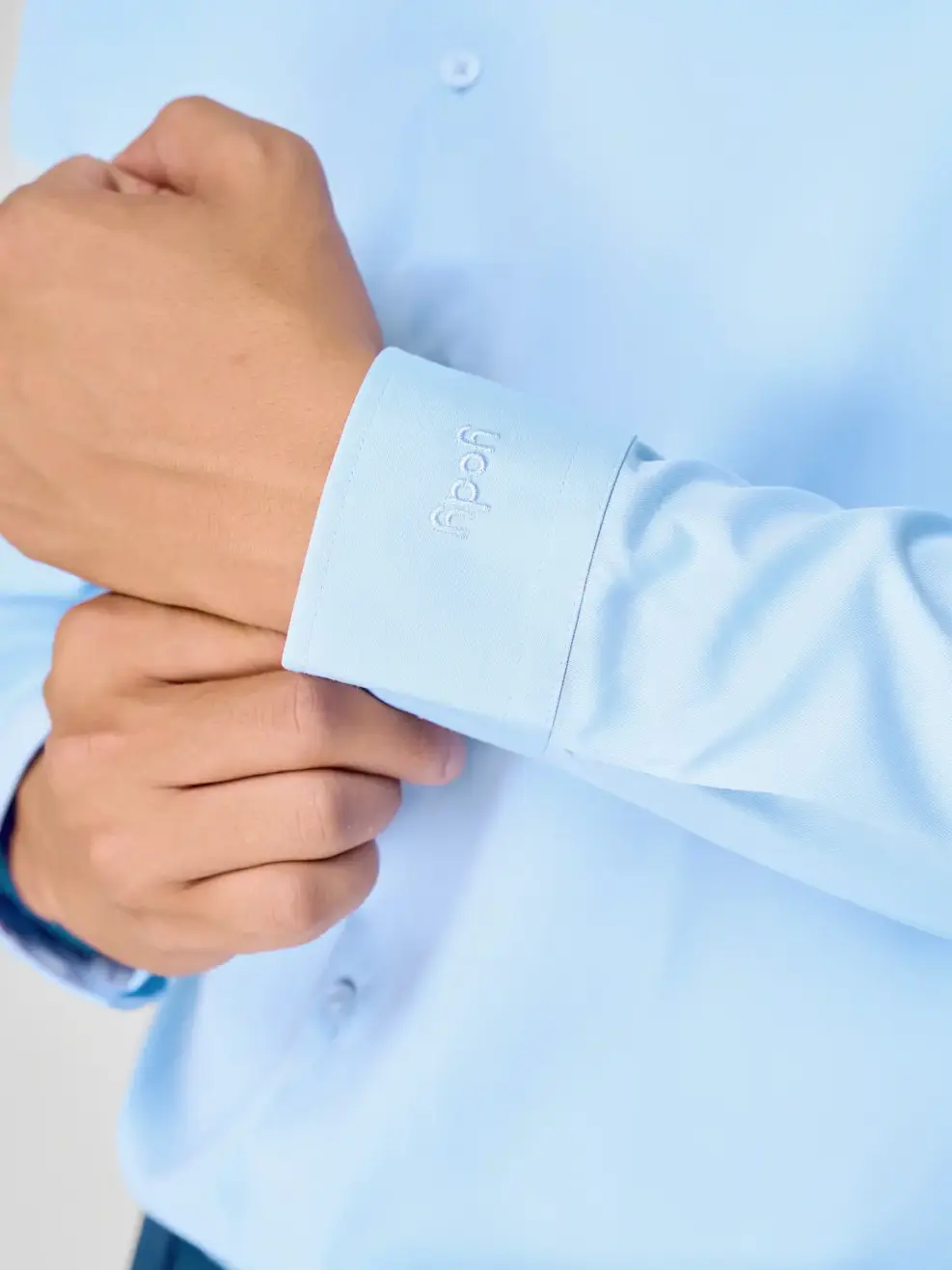 Áo Sơ-mi Nam Dài Tay Sợi Tre Quốc Dân - Xanh da trời 058 - M