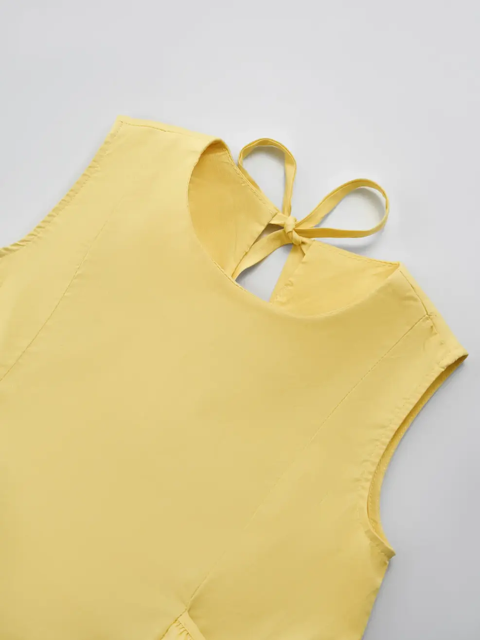 Đầm Kid Nhún Bồng - Vàng - 2-3