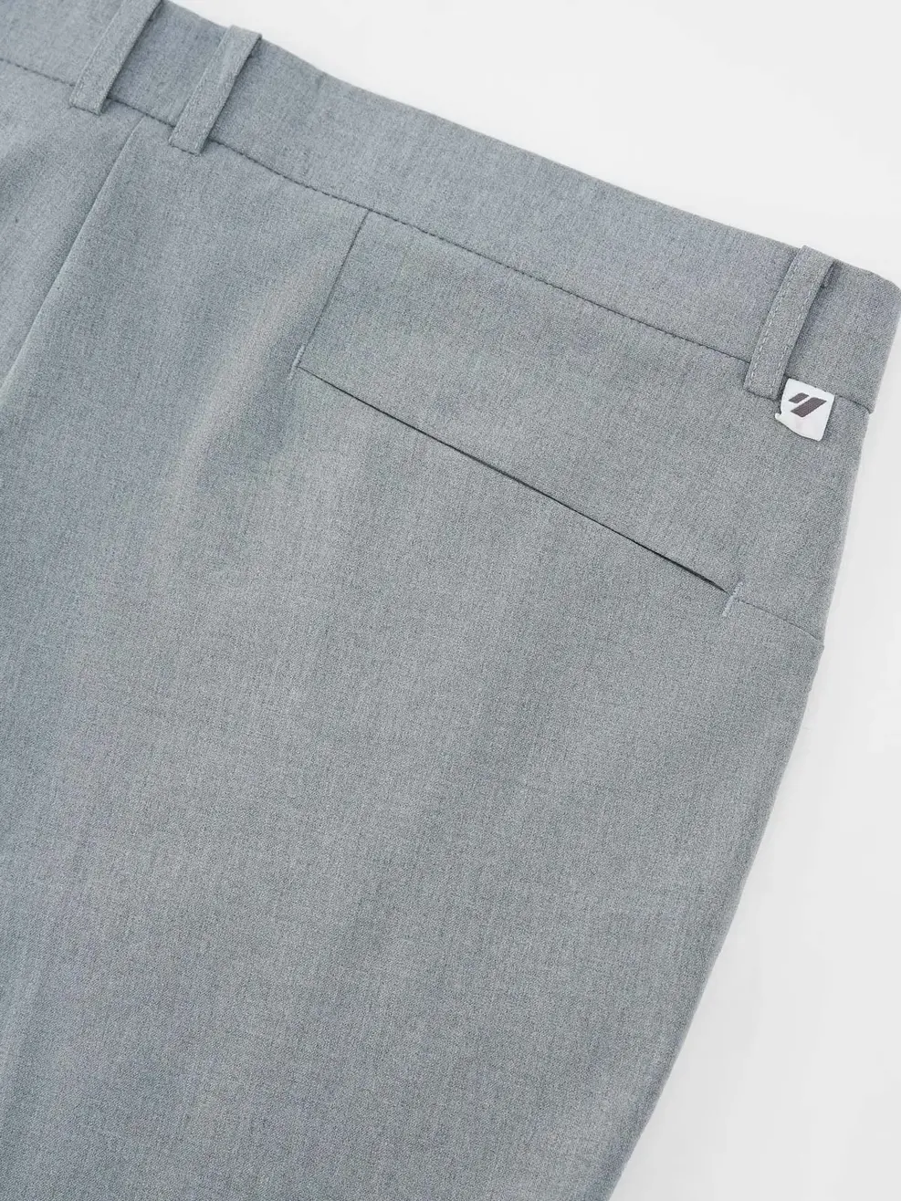 Quần Âu Nam Ngang Mắt Cá Chân Khóa Kéo - Xám melanger 041 - 29