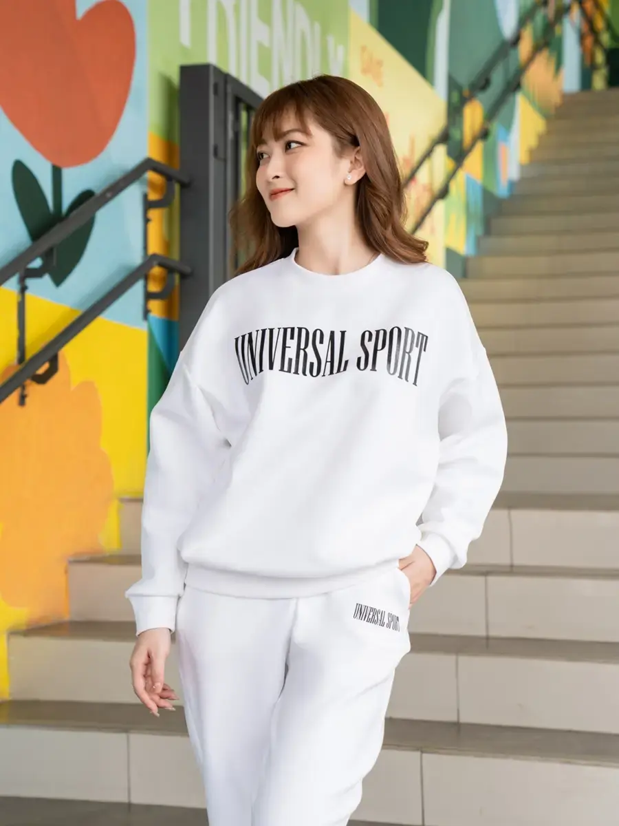 BỘ ĐÔNG NỮ CHẤT NỈ UNIVERSAL SPORT - Trắng - S
