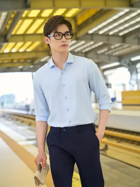 Áo Sơ Mi Nam Dài Tay Nano Chống Nhăn Khử Mùi