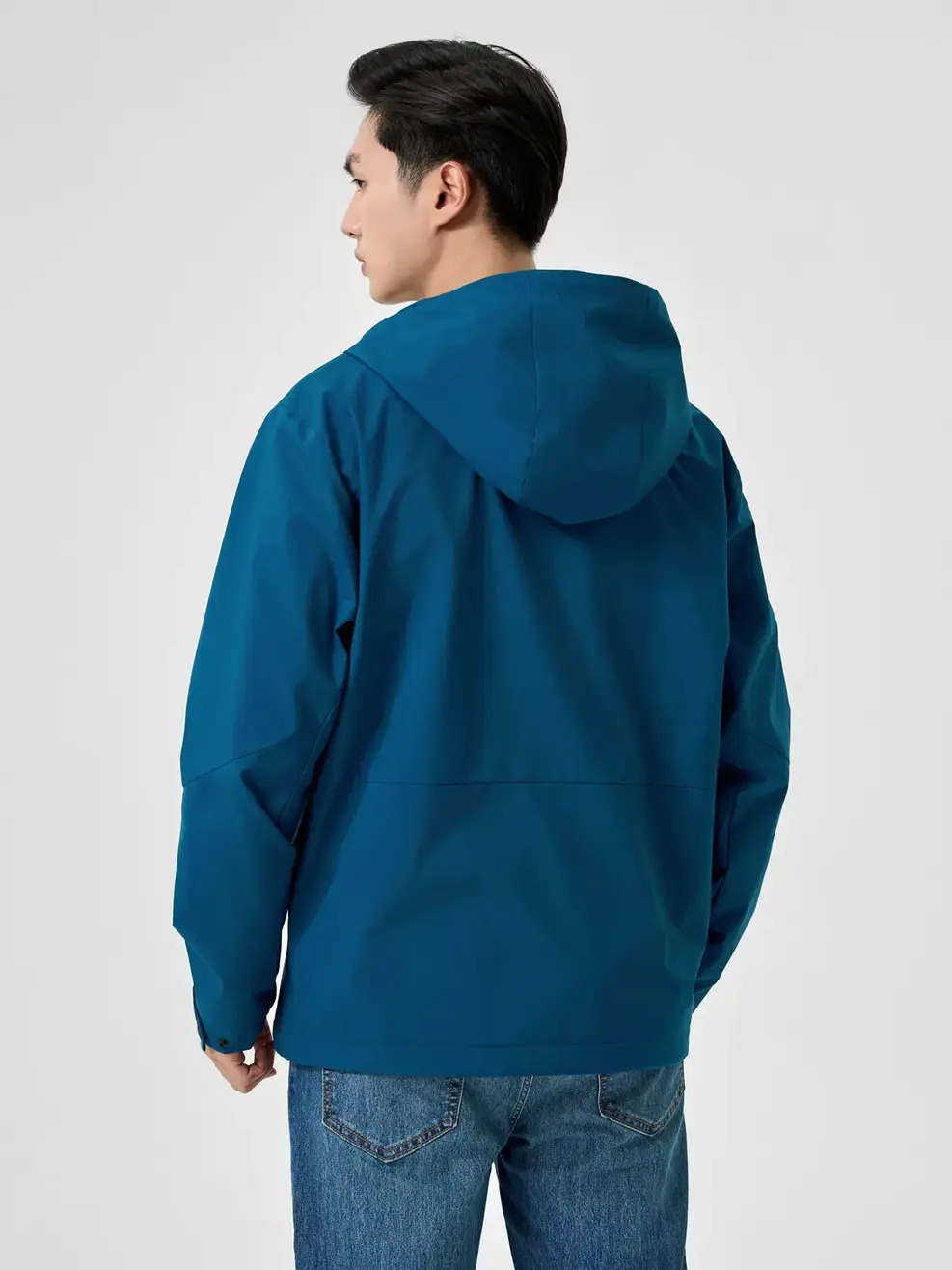 Áo Khoác Nam Mũ Liền Lót Lông - Cổ vịt - M