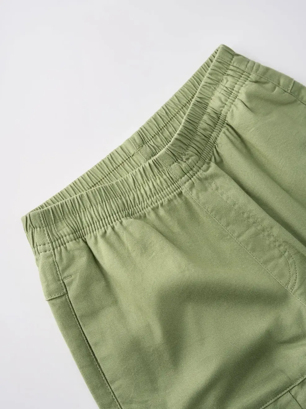 Quần Shorts Kaki Bé Trai Túi Hậu Ốp - Ôliu 006 - 8-9