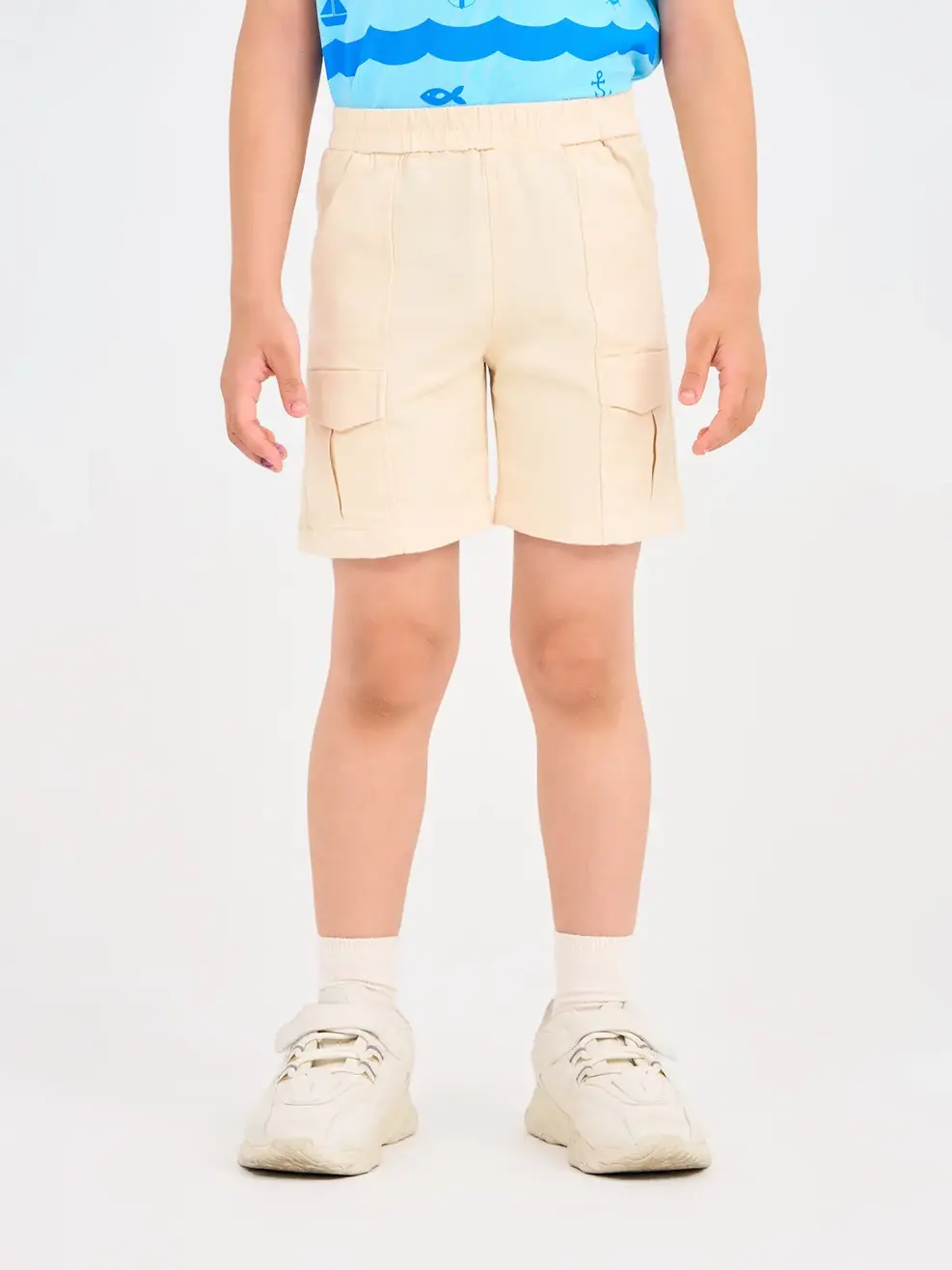 Quần Sooc Bé Trai Bổ Thân Can Túi Có Nắp - Be - 2